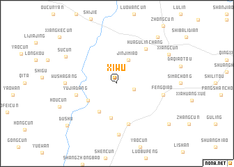 map of Xiwu