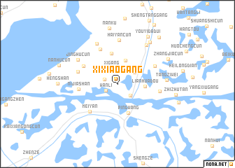 map of Xixiaogang