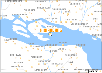 map of Xixiaogang