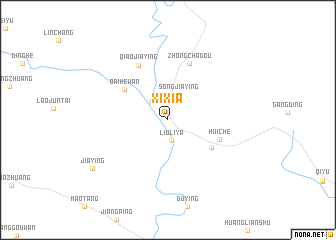 map of Xixia