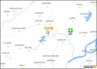 map of Xixia