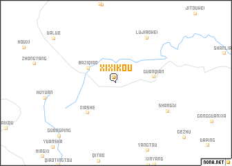 map of Xixikou