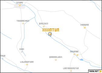 map of Xixintun