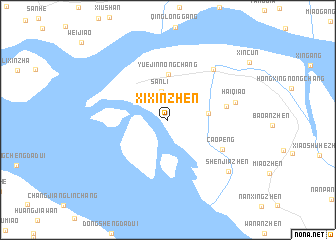 map of Xixinzhen