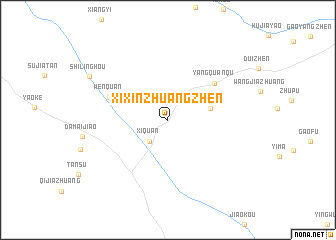 map of Xixinzhuangzhen