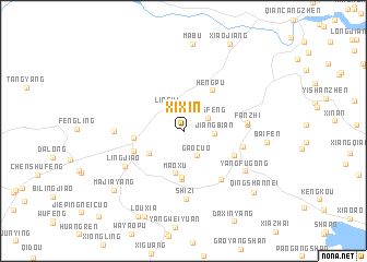 map of Xixin