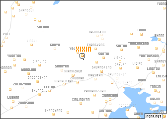 map of Xixin