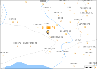 map of Xixiuzi