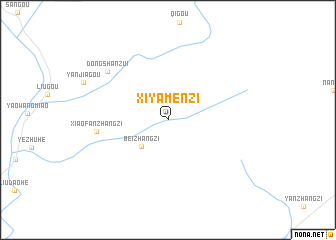 map of Xiyamenzi