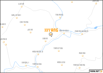 map of Xiyang