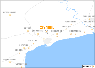 map of Xiyanwu