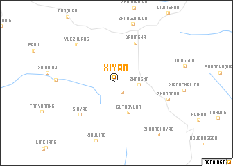 map of Xiyan