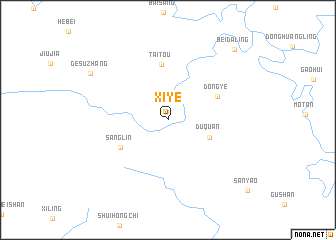 map of Xiye