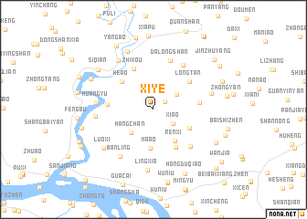 map of Xiye