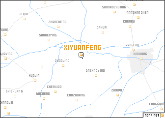 map of Xiyuanfeng