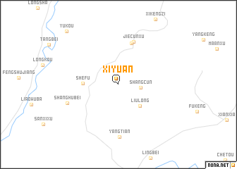 map of Xiyuan