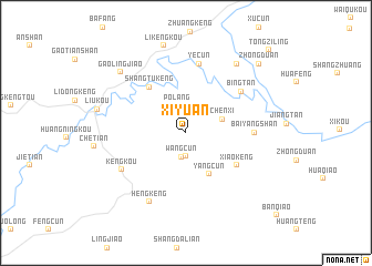map of Xiyuan