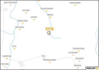map of Xiyu