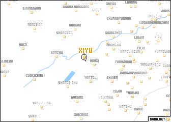map of Xiyu