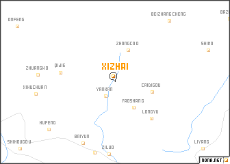 map of Xizhai