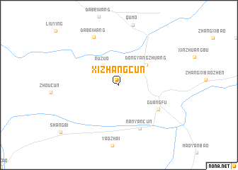 map of Xizhangcun