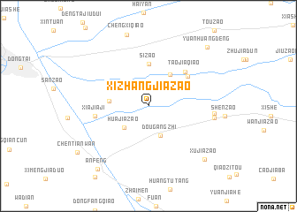 map of Xizhangjiazao