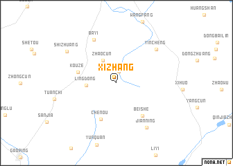 map of Xizhang