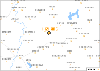 map of Xizhang