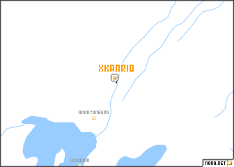 map of Xkan Río
