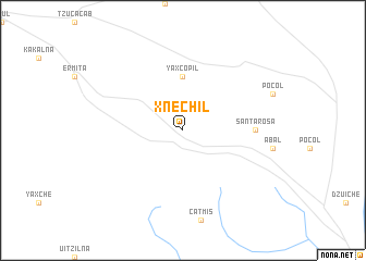 map of Xnechil
