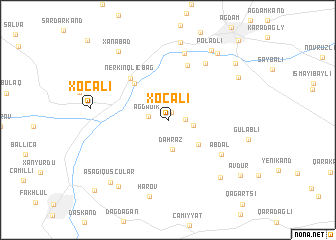 map of Xocalı