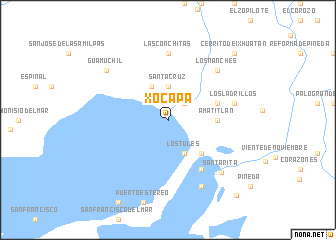 map of Xocapa