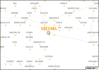 map of Xocchel