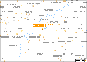 map of Xochiatipan