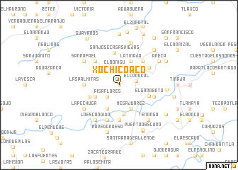 map of Xochicoaco