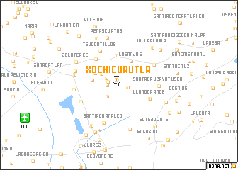 map of Xochicuautla