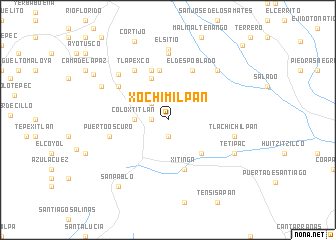 map of Xochimilpan