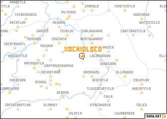 map of Xochioloco