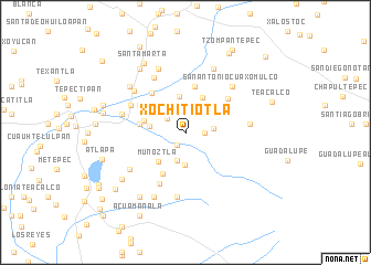 map of Xochitiotla
