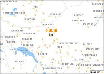 map of Xochí