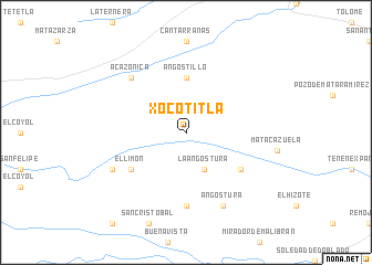 map of Xocotitla