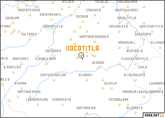 map of Xocotitla