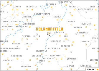 map of Xolamantitla