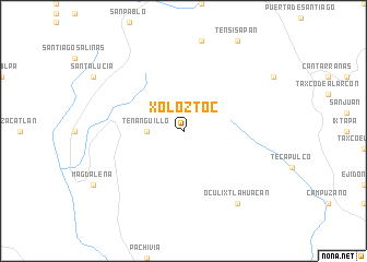 map of Xoloztoc