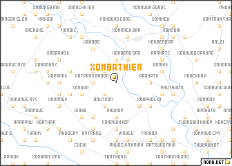 map of Xóm Bà Thiên