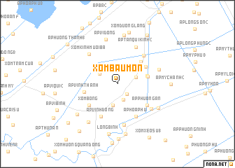 map of Xóm Bàu Môn