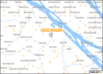 map of Xóm Cả Huấn