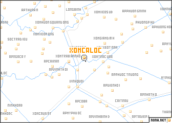 map of Xóm Cá Lóc