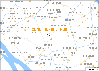 map of Xóm Cấn Chông Thum