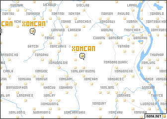map of Xóm Cân